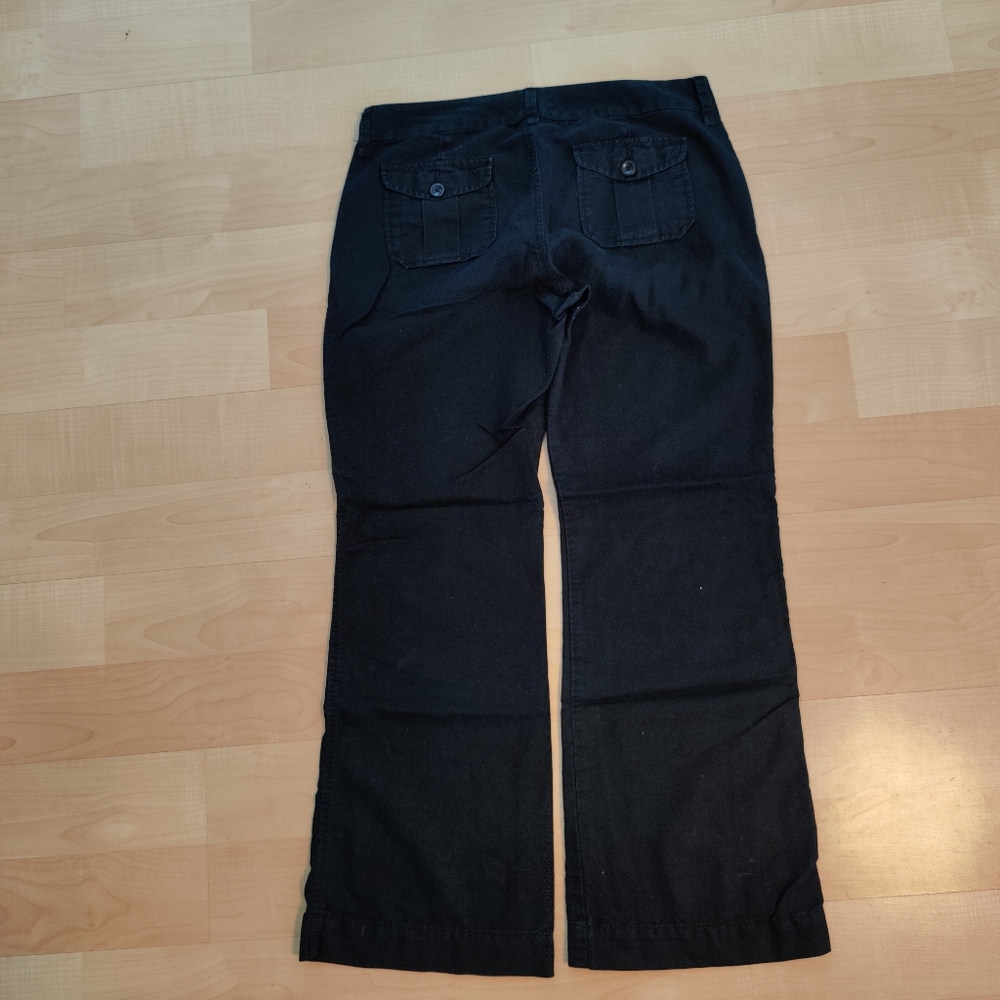Old Navy Black Linen/Cotton pants Size 10 - Picture 7 of 8
